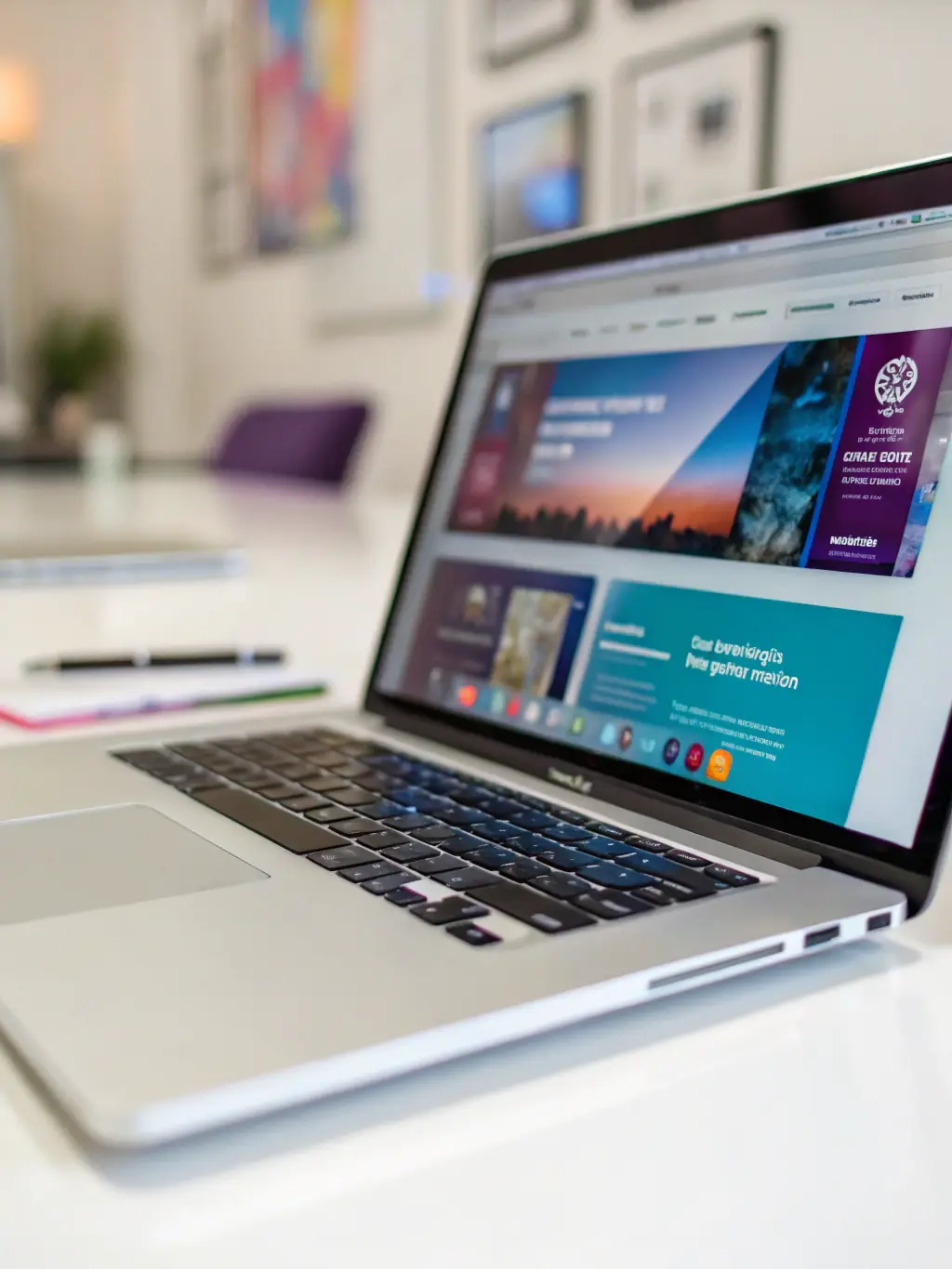 A visually appealing display of digital resources and frameworks on a laptop screen, showcasing the accessibility and value of Sonia Asapokhai's digital offerings.